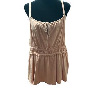 Torrid Orange Front Tie Sleeveless Tank Top Size 0